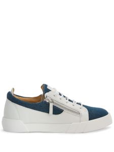 Giuseppe Zanotti baskets Frankie en jean - Blanc