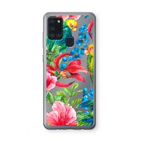 Papegaaien: Samsung Galaxy A21s Transparant Hoesje