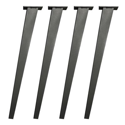 Stalen tafelpoot brons taps 7 bij 3 cm en hoogte 72 cm (4 x 3 cm / 7 x 3 cm) - 4 stuks - Brons