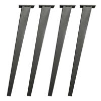 Stalen tafelpoot brons taps 7 bij 3 cm en hoogte 72 cm (4 x 3 cm / 7 x 3 cm) - 4 stuks - Brons
