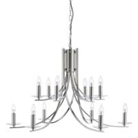 Searchlight Chrome hanglampAscona Ø 88cm - 41612-12SS