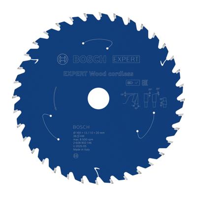 Bosch Accessoires EXPERT Wood cordless Cirkelzaagblad | 160 x 1,5/1 x 20 mm | T36 - 2608902146