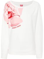 Kenzo t-shirt en coton à imprimé floral - Blanc - thumbnail