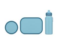 3-delige Mepal lunchset campus cool blue lunchbox + fruitbox + drinkfles pop-up