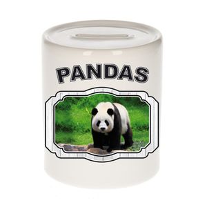 Dieren grote panda spaarpot - pandas/ pandaberen spaarpotten kinderen 9 cm