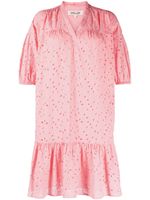 DVF Diane von Furstenberg robe courte Agar à manches bouffantes - Rose - thumbnail