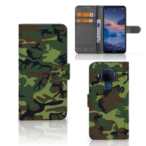 Nokia 5.4 Telefoon Hoesje Army Dark