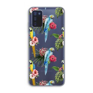 Kleurrijke papegaaien: Samsung Galaxy A03s Transparant Hoesje