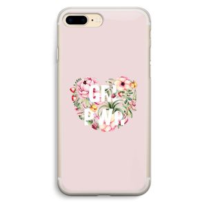 GRL PWR Flower: iPhone 7 Plus Transparant Hoesje