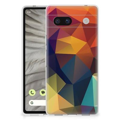 Google Pixel 7A | TPU Hoesje | Polygon Color