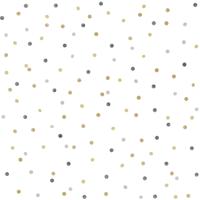 Dutch Wallcoverings Joy - Stippen - Wit/Bruin