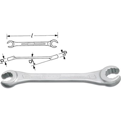 Hazet 612-17X19 612 Dubbele open ringsleutel Sleutelbreedte (metrisch) 17 - 19 mm