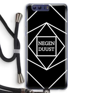 Negenduust geometrisch: Honor 9 Transparant Hoesje met koord