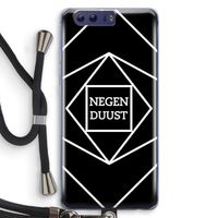 Negenduust geometrisch: Honor 9 Transparant Hoesje met koord
