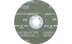 PFERD 64191122 Combiclick korund fiberschijf Ø 125 mm A-COOL 220 voor roestvrij staal Diameter 125 mm