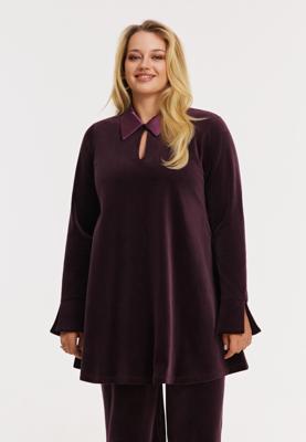 Yoek Tuniek wide bottom | Dark Red | Maat 42/44