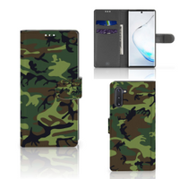 Samsung Galaxy Note 10 Telefoon Hoesje Army Dark - thumbnail