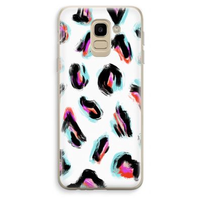 Cheetah color: Samsung Galaxy J6 (2018) Transparant Hoesje
