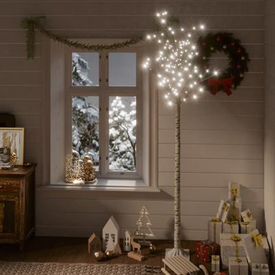 VidaXL Kerstboom wilg met 200 koudwitte led&apos;s binnen en buiten 2,2 m