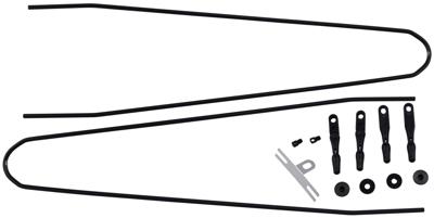 CONTEC spatbordstangen bevestigingsset "splash protect dlx" ct strut set f. splash prot. dlx 36mm black