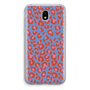 Leopard blue: Samsung Galaxy J5 (2017) Transparant Hoesje