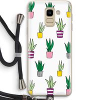 Sanseveria: Samsung Galaxy J6 (2018) Transparant Hoesje met koord