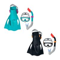 Bestway Set Masker en Buis Volwassene Anatomische Bandje Assorti Kleur +14 Jaar Strand en Zwembad 24071 - thumbnail