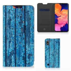 Samsung Galaxy A10 Book Wallet Case Wood Blue