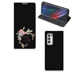OPPO Find X3 Neo Magnet Case Boho Text