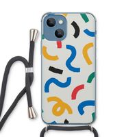 Illustratieve pop 2: iPhone 13 Transparant Hoesje met koord