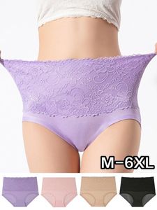 Comfortable Soft Lace High Waist Brief Plus Size