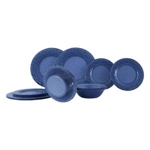 Gimex Stone Line 12-delige Servies Set Blauw