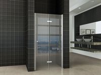 Saqu Essential Nisvouwdeur 100x202cm Links Aluminium-look/Helder glas (antikalk) Saqu Essential Nisvouwdeur 100x202cm Links Aluminium-look/Helder glas (antikalk)