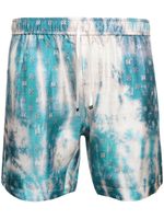 AMIRI boxer à motif monogrammé - Bleu AMIRI boxer à motif monogrammé - Bleu