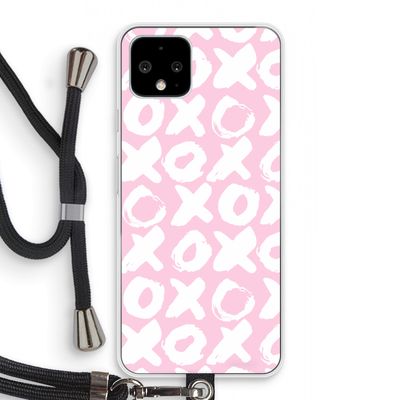 XOXO: Pixel 4 Transparant Hoesje met koord