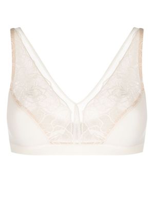 Hanro soutien-gorge Selma à détails de dentelle - Tons neutres