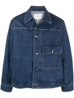 Studio Nicholson veste en jean à boutonnière - Bleu