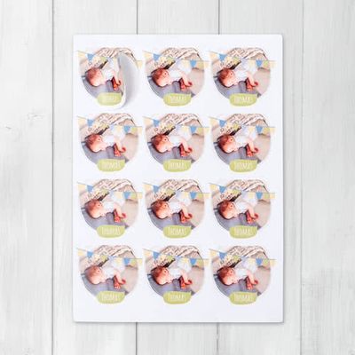 Stickers voor bedankjes Rond (set van 12)