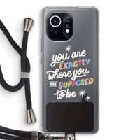 Right Place: Xiaomi Mi 11 Transparant Hoesje met koord