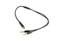 Gembird !Adapter audio stereo 3.5mm mini Jack/4PIN/ audio kabel 0,2 m 2 x 3.5mm Zwart - thumbnail