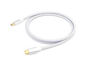 Equip 128356 USB-kabel 1 m USB 3.2 Gen 2 (3.1 Gen 2) USB C Zilver, Wit