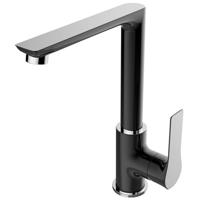 Wiesbaden Casma Keukenmengkraan Zwart Chroom - Eenhendel