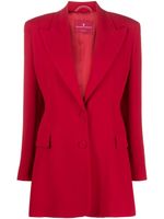 Ermanno Scervino blazer à revers crantés - Rouge