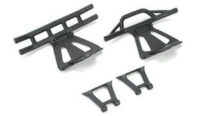 Front/Rear Bumpers & Braces: LST/2, XXL/2 (LOSB2401)