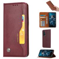 Knead huidtextuur horizontaal Flip lederen case voor Huawei Honor 20 Pro met foto frame & houder & kaartsleuven & portemonnee (wijn rood)