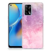 Smartphone hoesje OPPO A74 4G Pink Purple Paint