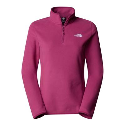 The North Face 100 Glacier 1/4 Zip Fleece Dames Cyber Berry M