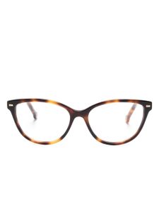 Carolina Herrera lunettes de vue à monture papillon - Marron