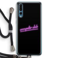 Vice Black: Huawei P20 Pro Transparant Hoesje met koord