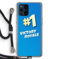 Victory Royale: Oppo Find X3 Pro Transparant Hoesje met koord